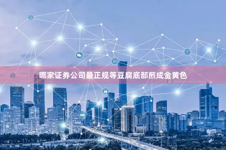 哪家证券公司最正规等豆腐底部煎成金黄色