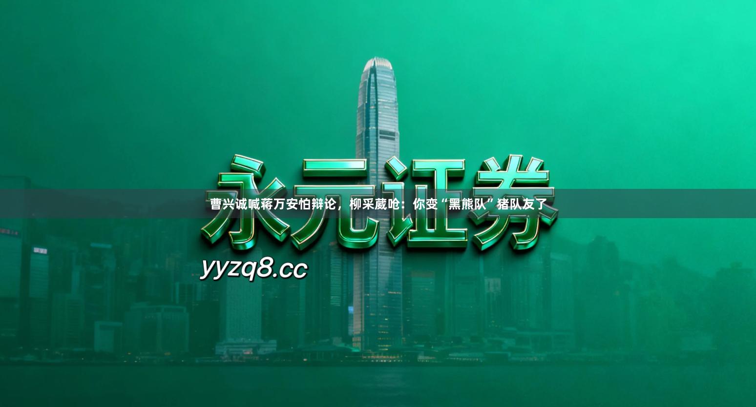 曹兴诚喊蒋万安怕辩论，柳采葳呛：你变“黑熊队”猪队友了