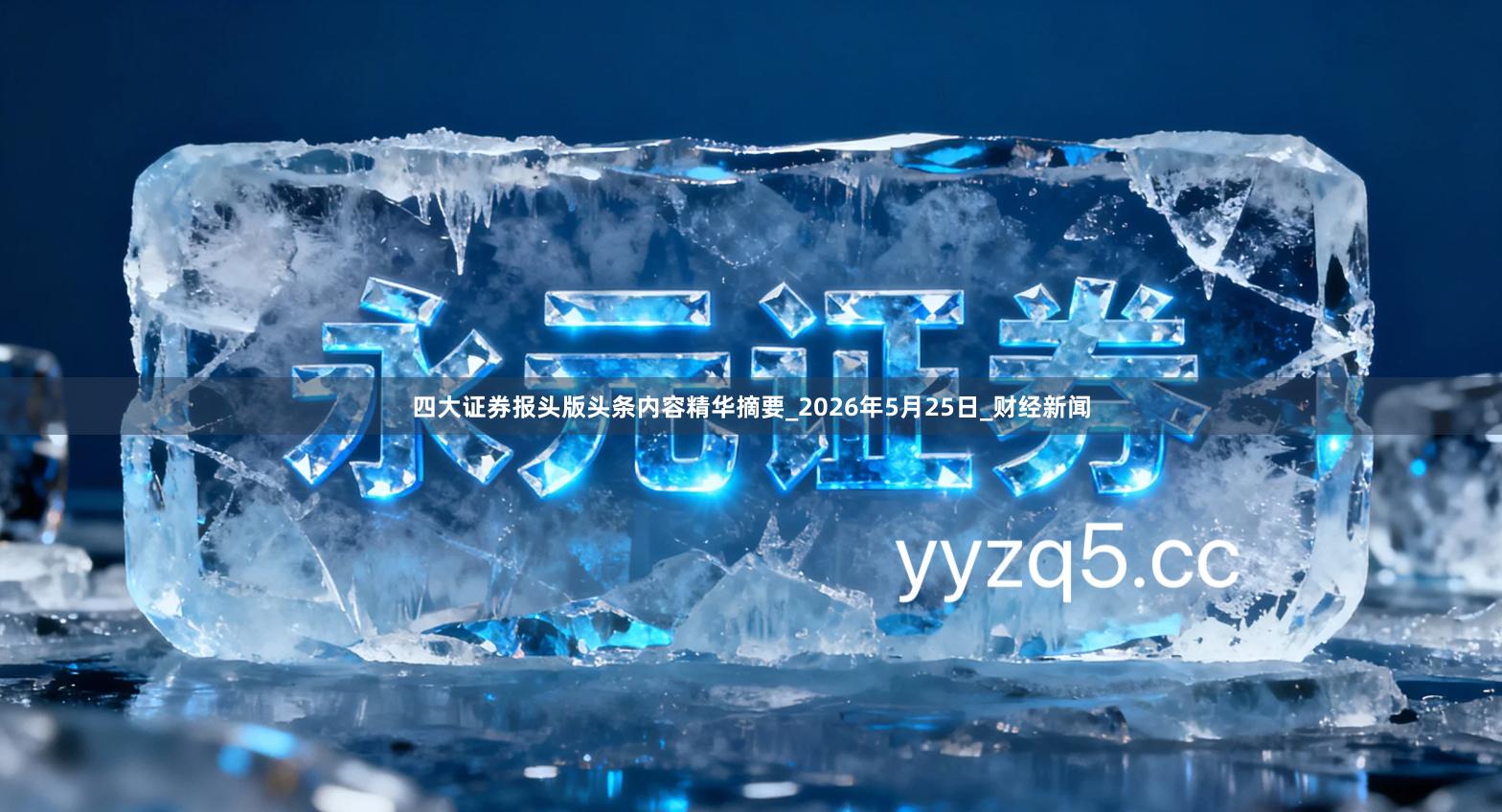 四大证券报头版头条内容精华摘要_2026年5月25日_财经新闻