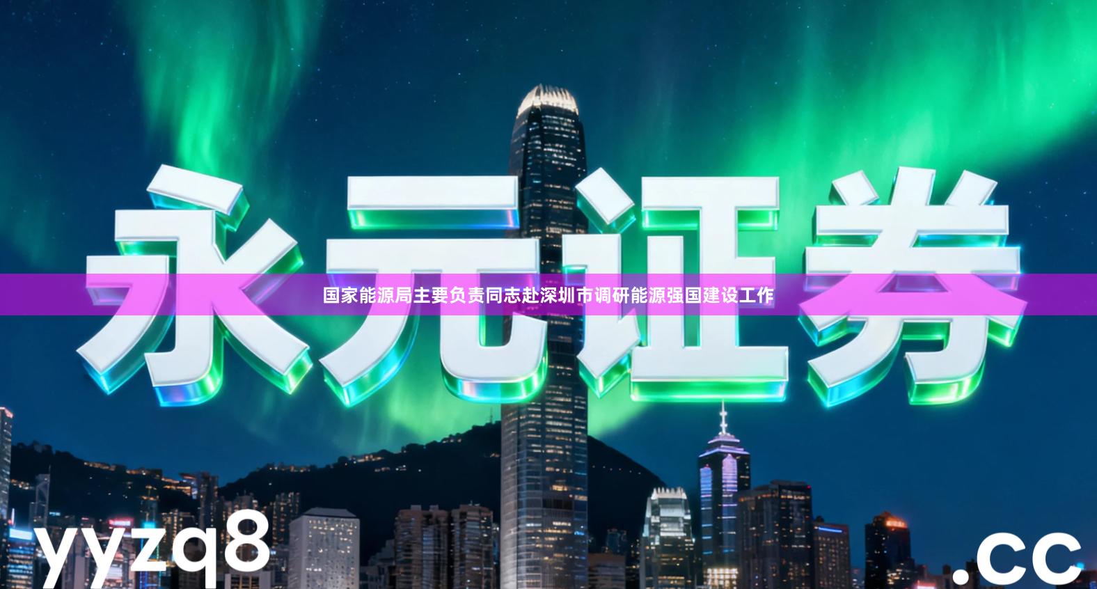 国家能源局主要负责同志赴深圳市调研能源强国建设工作