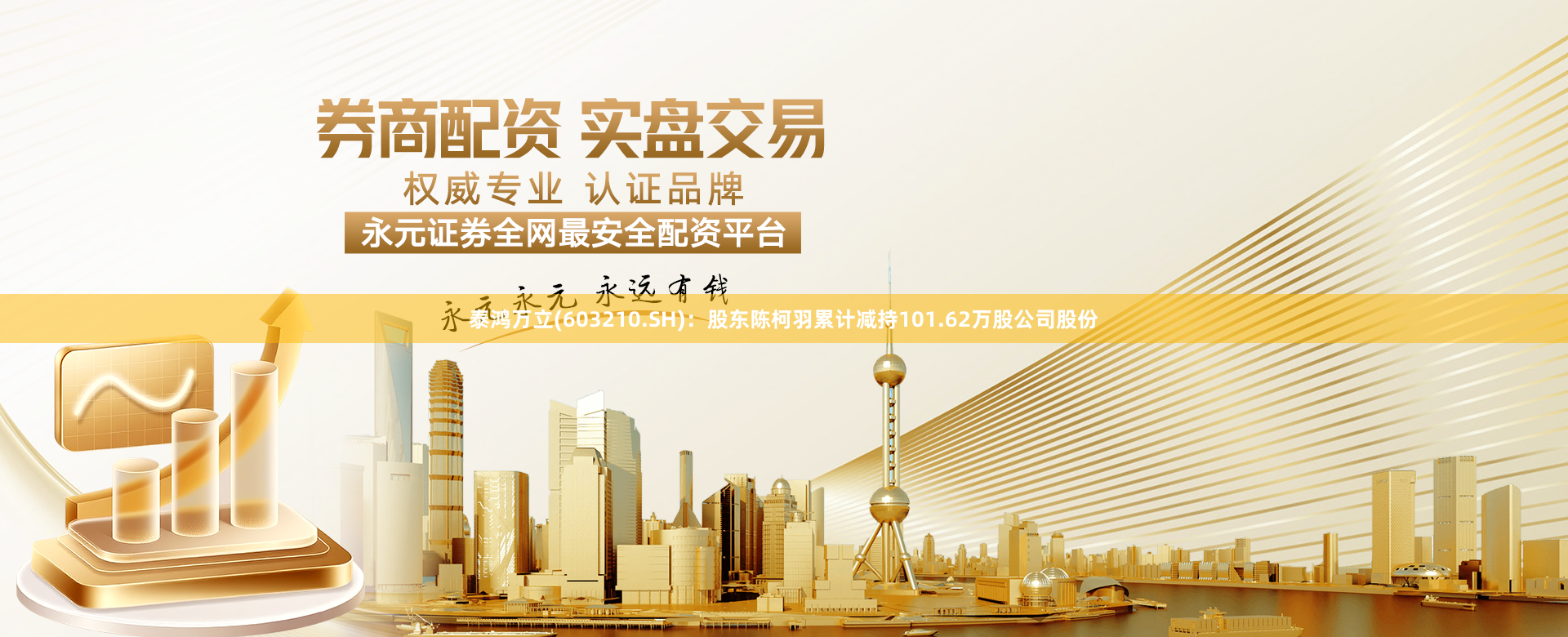 泰鸿万立(603210.SH)：股东陈柯羽累计减持101.62万股公司股份